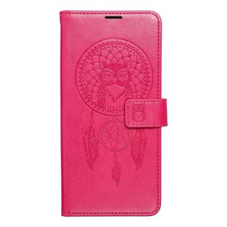   Xiaomi Redmi 14C MEZZO oldalra nyíló notesz tok, piros, álomfogó mintával