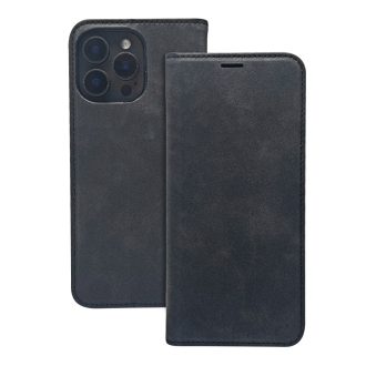    Samsung Galaxy S25 FE SUEDE oldalra nyíló notesz tok, fekete