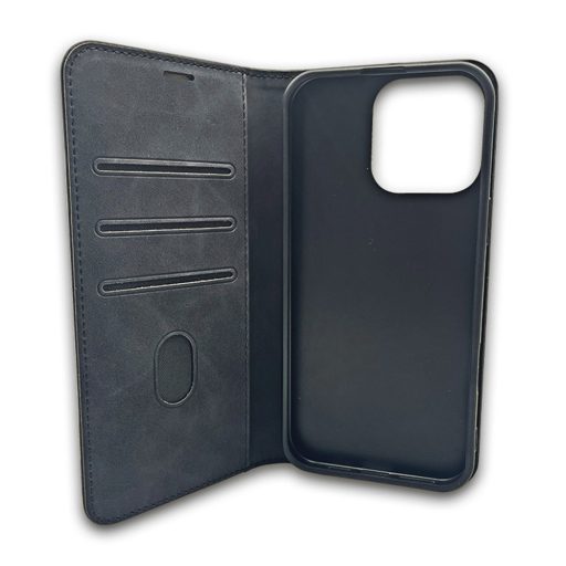  Samsung Galaxy S25 FE SUEDE oldalra nyíló notesz tok, fekete