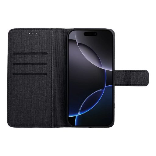  Samsung Galaxy A37 5G - GOMMA oldalra nyíló notesz tok, fekete
