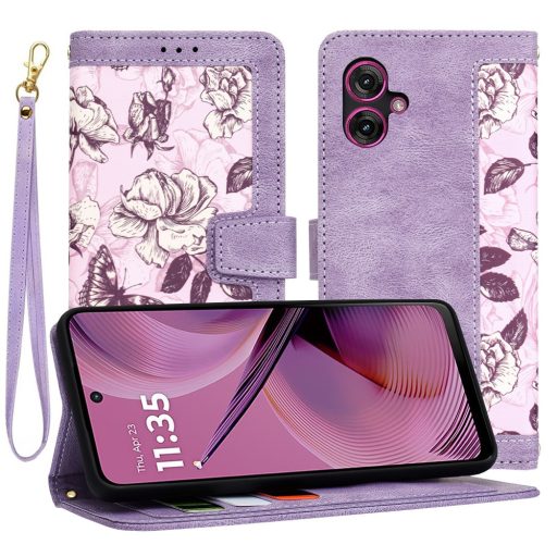  Samsung Galaxy A25 CRAFT oldalra nyíló notesz tok, lila