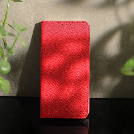Samsung Galaxy S24 SMART oldalra nyíló notesz tok, piros