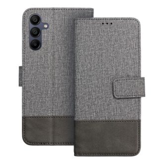    Samsung Galaxy A15 4G / 5G GOMMA oldalra nyíló notesz tok, szürke