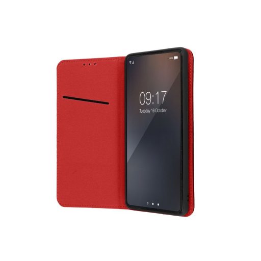  Samsung Galaxy A14 SMART PRO bőr, oldalra nyíló notesz tok, burgundi