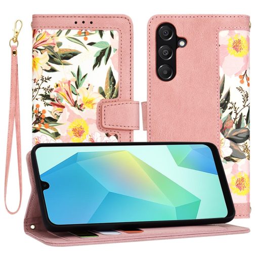 iPhone 15 Pro Max CRAFT oldalra nyíló notesz tok, rózsaszín
