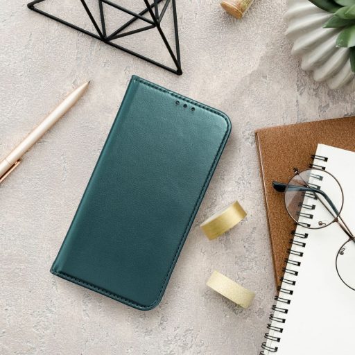 Honor Magic 7 Pro - SMART MAGNETO oldalra nyíló notesz tok, zöld
