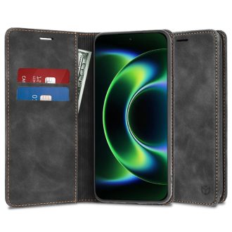   Xiaomi 17 Ultra - Techsuit CONFY oldalra nyíló notesz tok, fekete