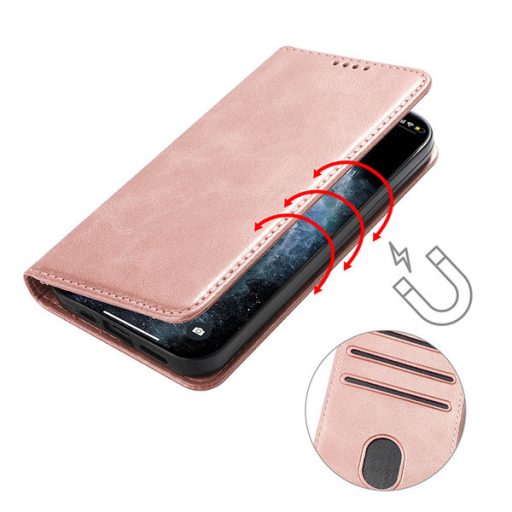 Xiaomi 15T - FLIPCOVER oldalra nyíló notesz tok, rózsaarany