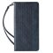 iPhone 14 - STRAP oldalra nyíló notesz tok, kék