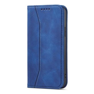 iPhone 14 - Magnet FANCY oldalra nyíló notesz tok, kék