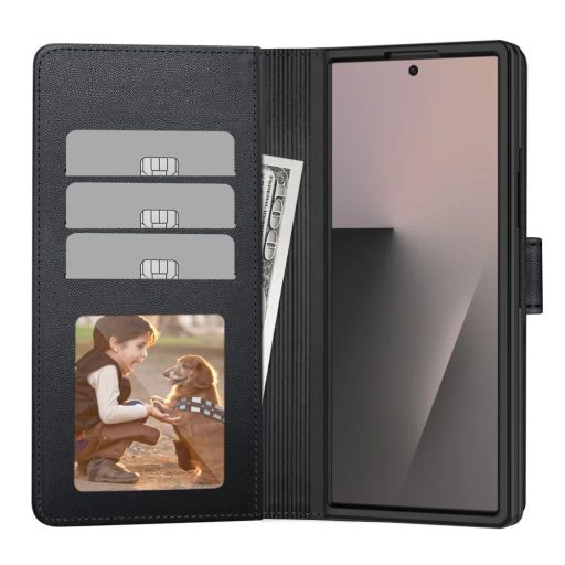 Samsung Galaxy Z Fold7 / 8 Ultra 5G - Tech-Protect - Wallet, oldalra nyíló notesz tok, fekete