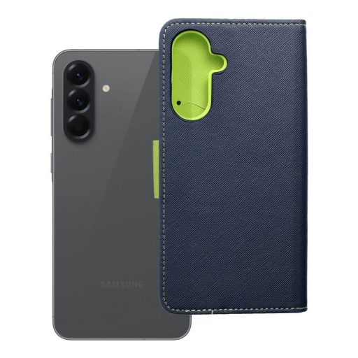 Xiaomi Redmi Note 14 5G - FANCY oldalra nyíló notesz tok, kék