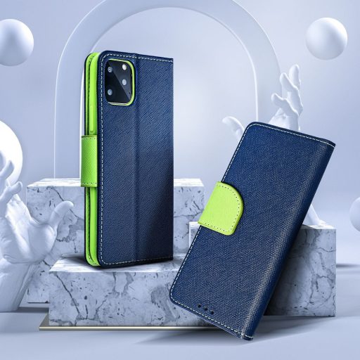 Xiaomi Redmi Note 14 5G - FANCY oldalra nyíló notesz tok, kék