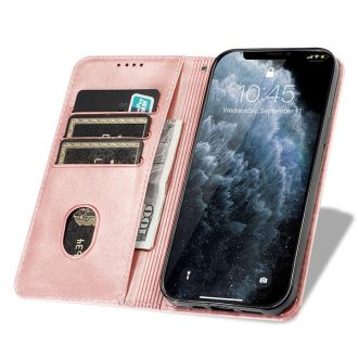   Honor 200 Pro - FLIPCOVER oldalra nyíló notesz tok, rózsaarany