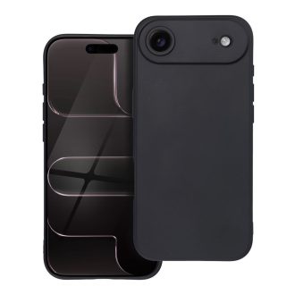 iPhone 17 Air - MATT TPU tok, kameravédő, FEKETE