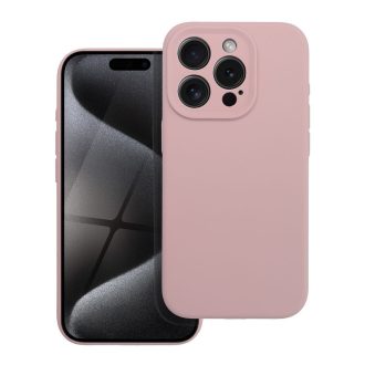 iPhone 16 - Forcell SILICONE 2mm-es tok - púderrózsaszín