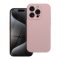 iPhone 16 - Forcell SILICONE 2mm-es tok - púderrózsaszín