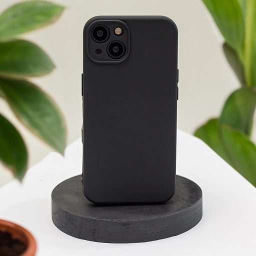 iPhone 16 - SILICON MATTE FINISH tok - Fekete