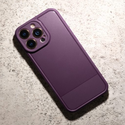 iPhone 16 Pro - CARBON szilikon tok, lila