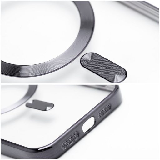 Samsung Galaxy A57 5G ELECTRO MAG COVER MagSafe kompatibilis szilikon tok, fekete