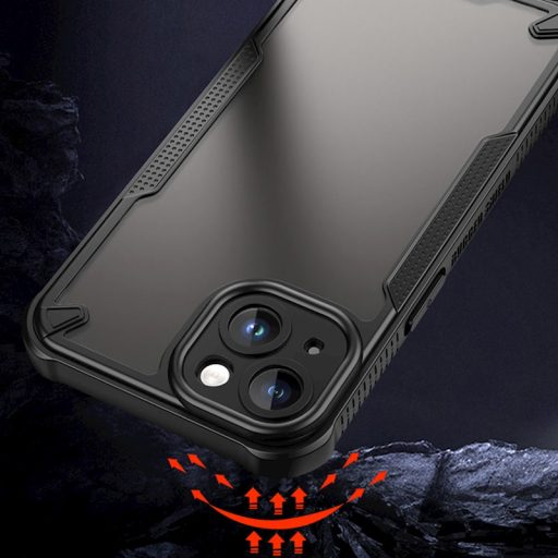 iPhone 17 Pro Max 6,9" Defender Matt ütésálló tok, fekete