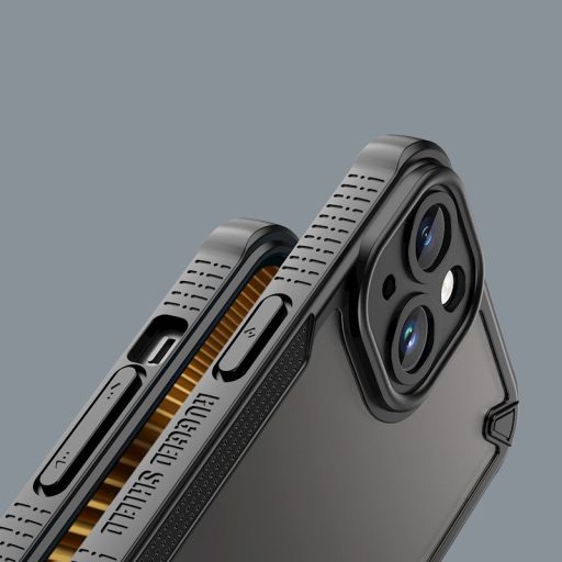 iPhone 16 Defender Matt ütésálló tok, fekete